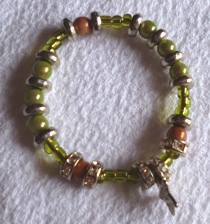 Bracelet perles magiques vertes