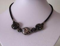 Collier velours noir Murano